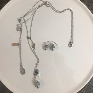 Necklace and matching earrings